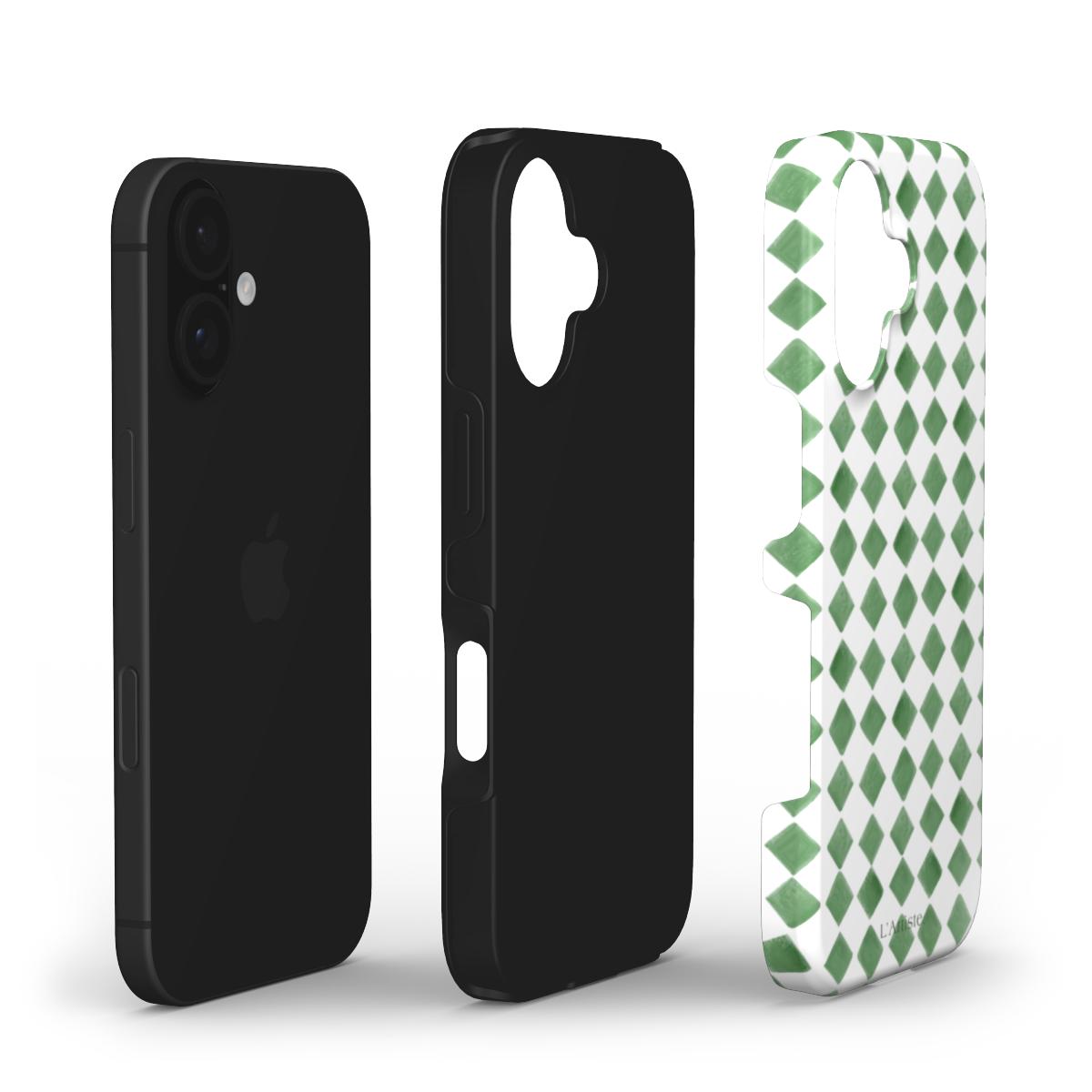 Green diamonds Phone Case