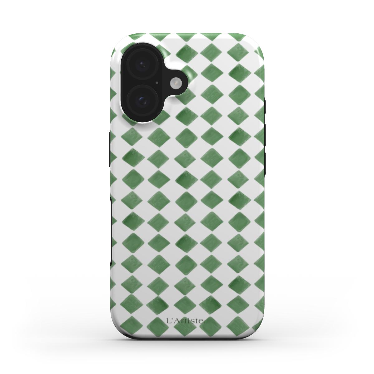 Green diamonds Phone Case