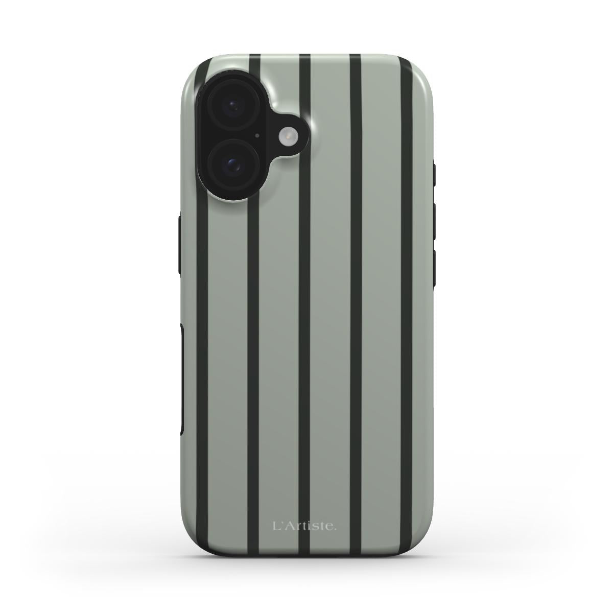 Green Striped Phone Case
