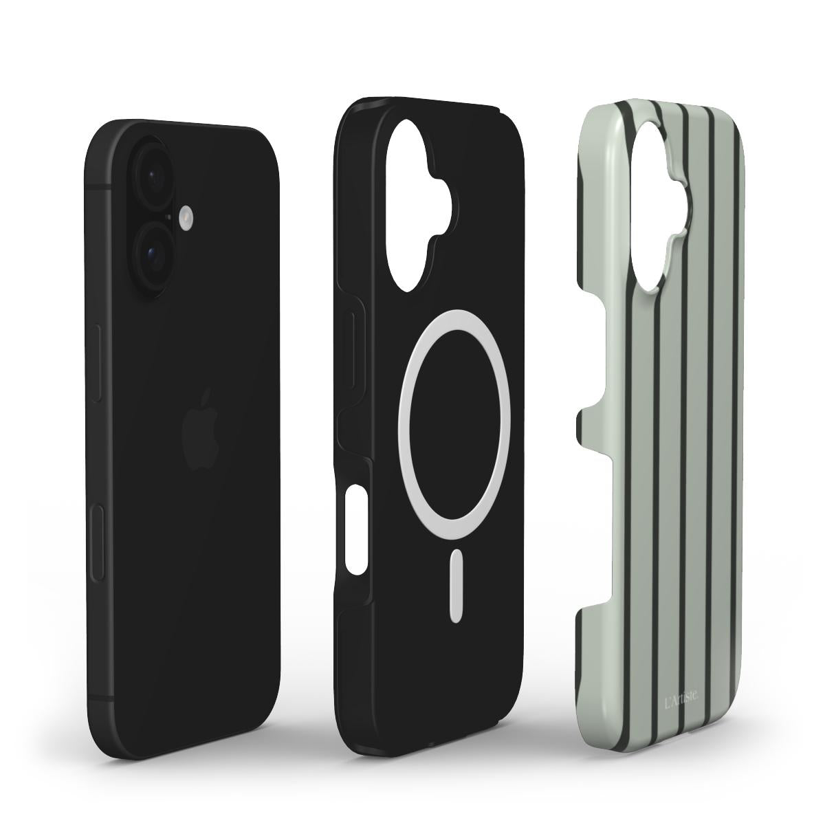 Green Striped Phone Case (MagSafe)