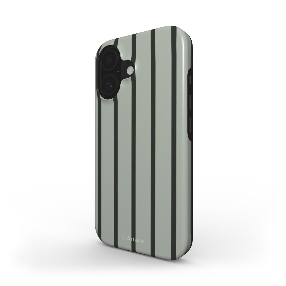 Green Striped Phone Case