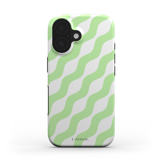 Wavy Green Phone Case (MagSafe)