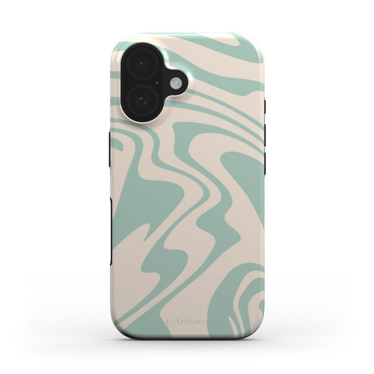 Green Swirl Phone Case